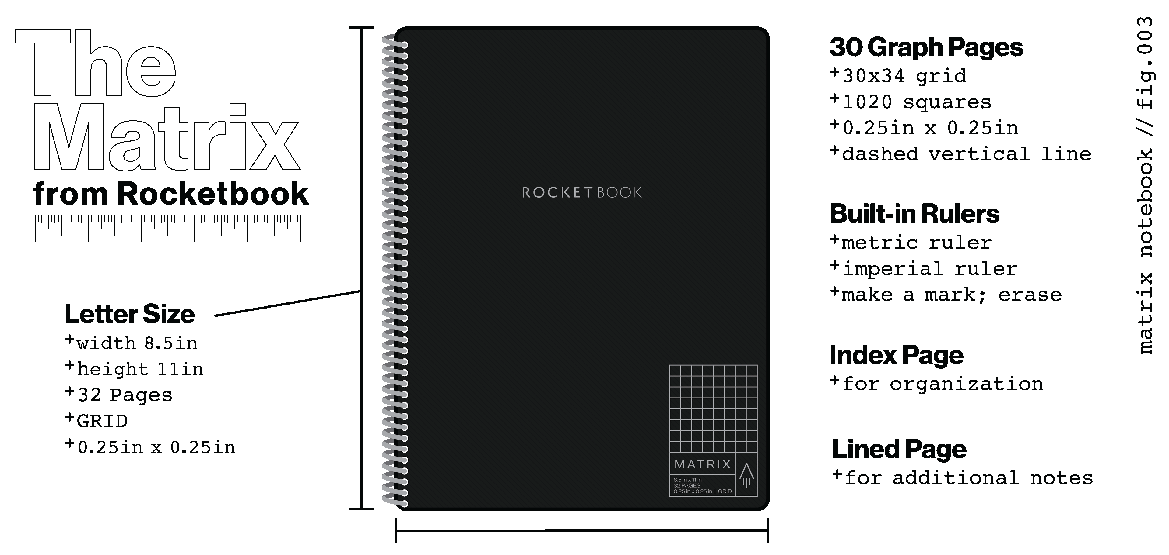 Rocketbook Matrix Graph Notebook